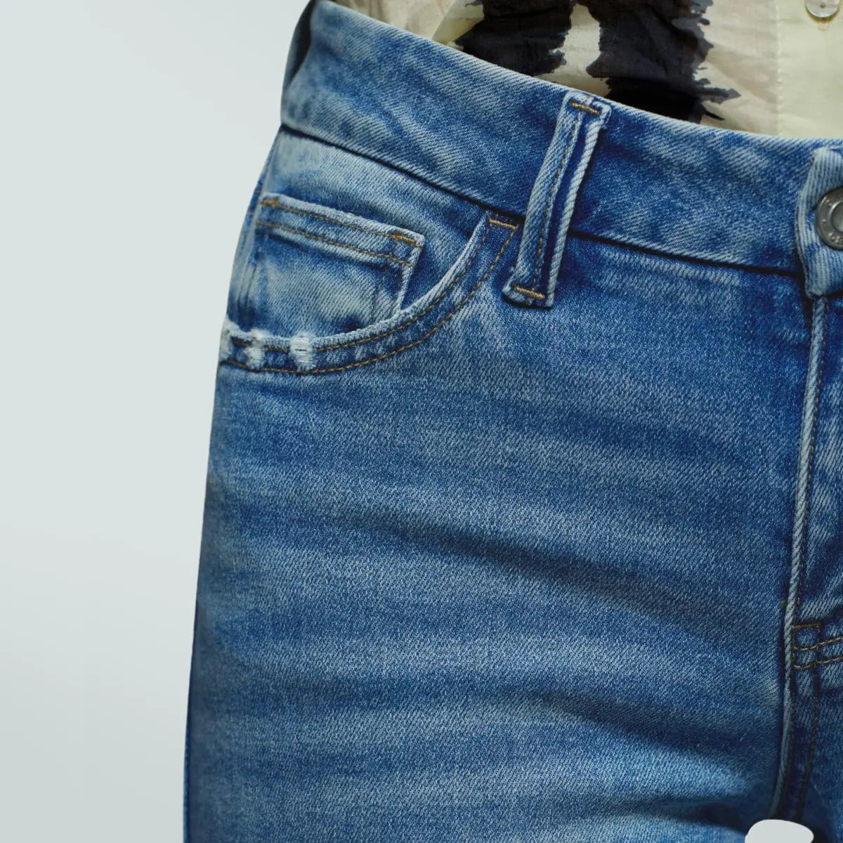 ONESO BBL Jeans for Women Wide Leg Stretchy Denim Pants Distressed Raw Hem Baggy Fit Mid Low Waist Y2K