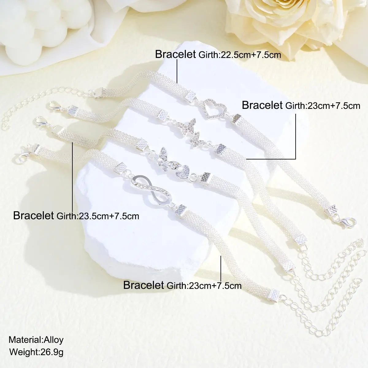 Infinite Diamond Anklet Creative Retro Alloy Anklet