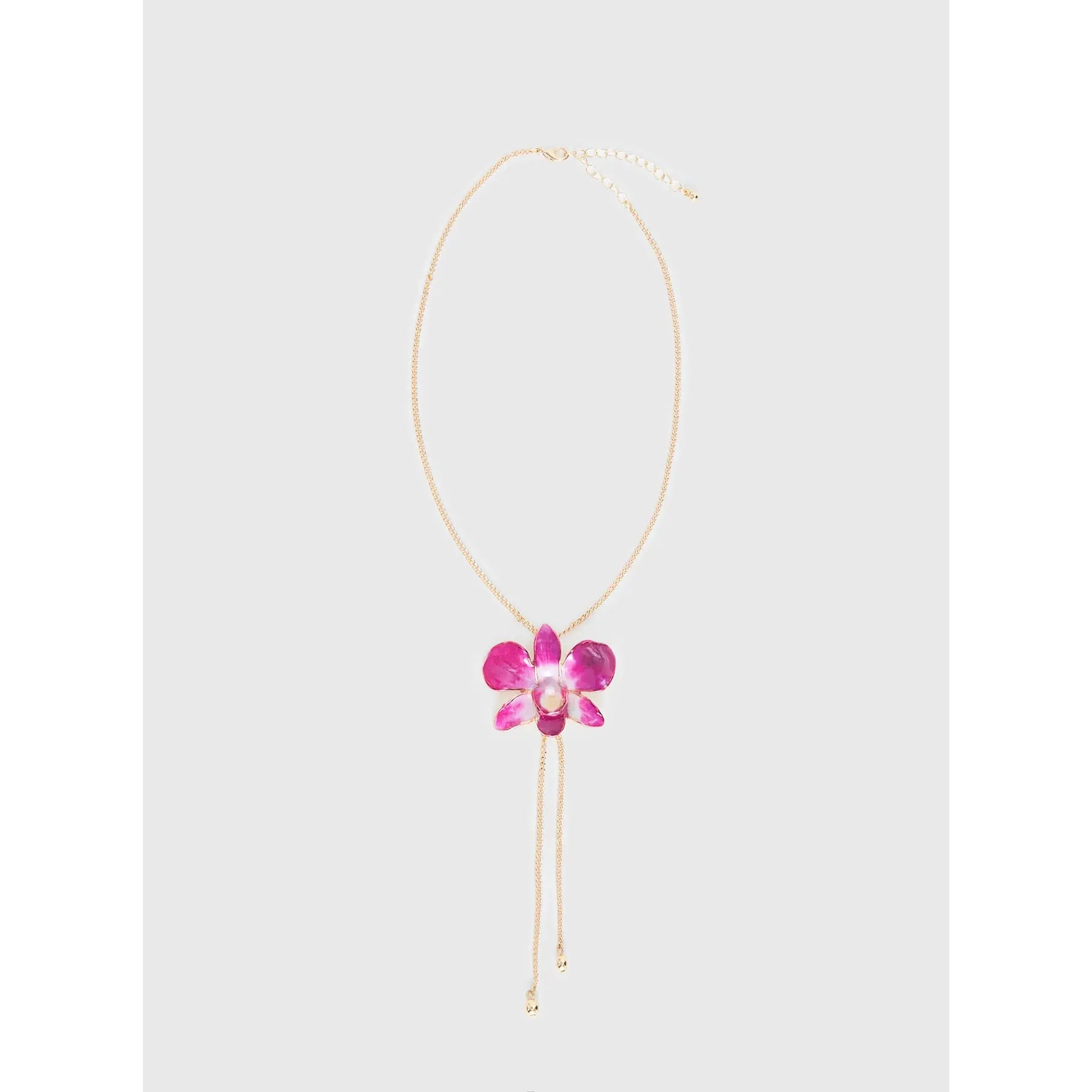 Nowah Orchid Necklace Gold